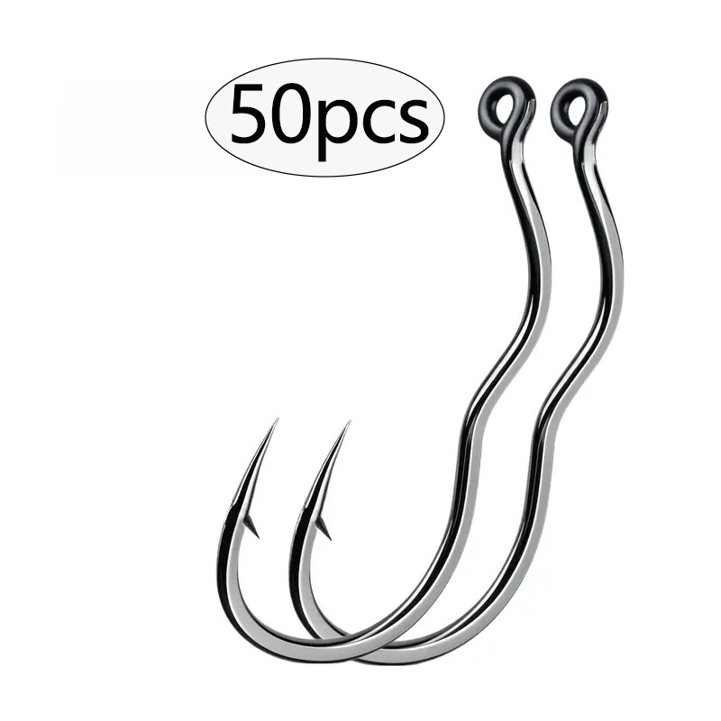 Fishing Hook Circle - 50 Pcs Durable Automatic Flip High