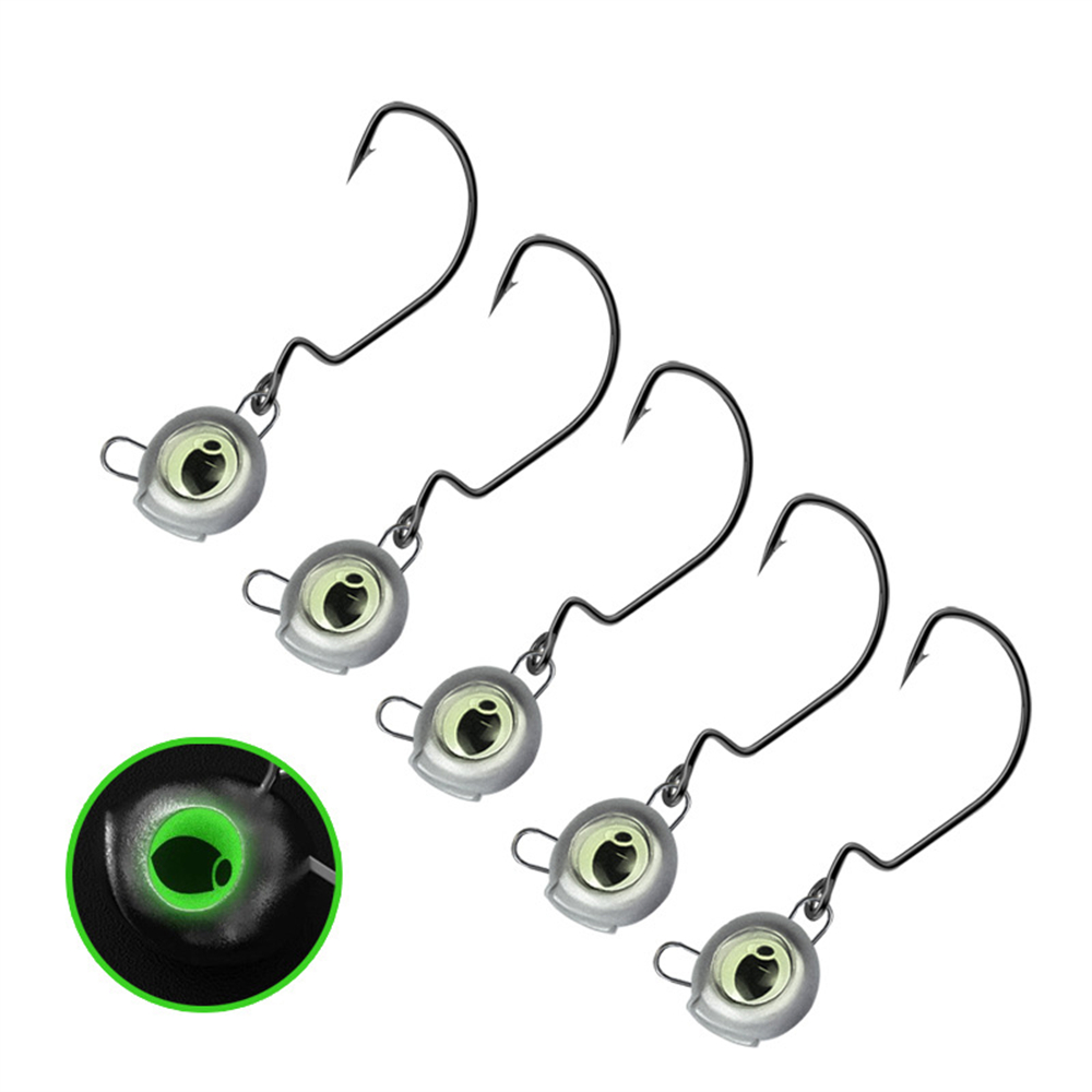 10pcs Weedless Jig Heads with  - Fishing Hook Weedless review and price