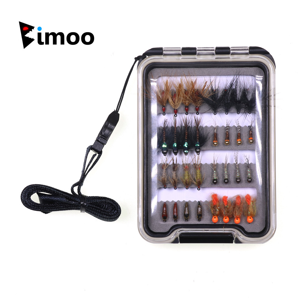 32PCS Nymph Flies Kit Trout Fi - Fishing Hook Barbless review and price
