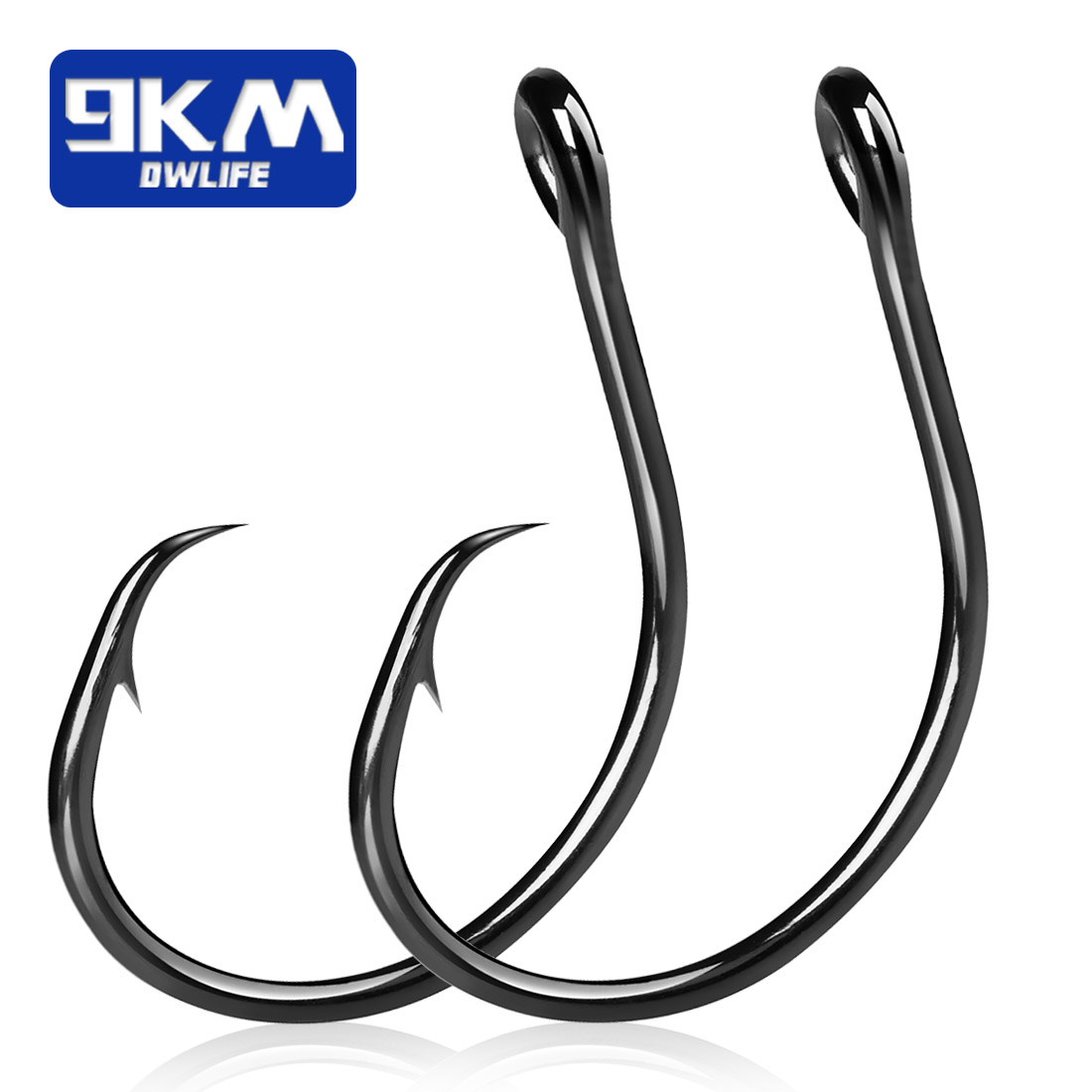 9KM 25-50Pcs Inline Wide Gap C - Fishing Hook Circle review and price