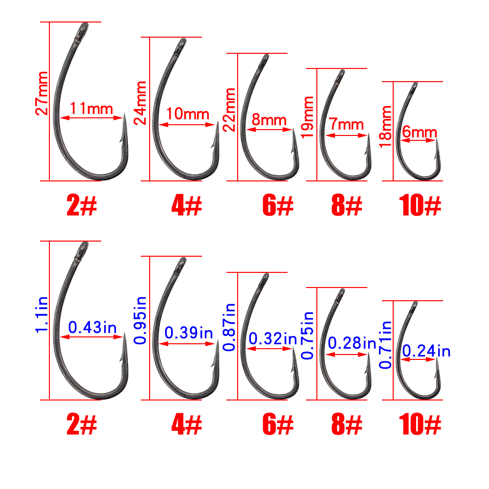 Hirisi 30x Carp Fishing Hooks  - Fishing Hook Offset review and price