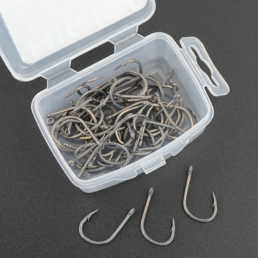 ABST  50Pcs Barbed Coated Carp - Fishing Hook review and price