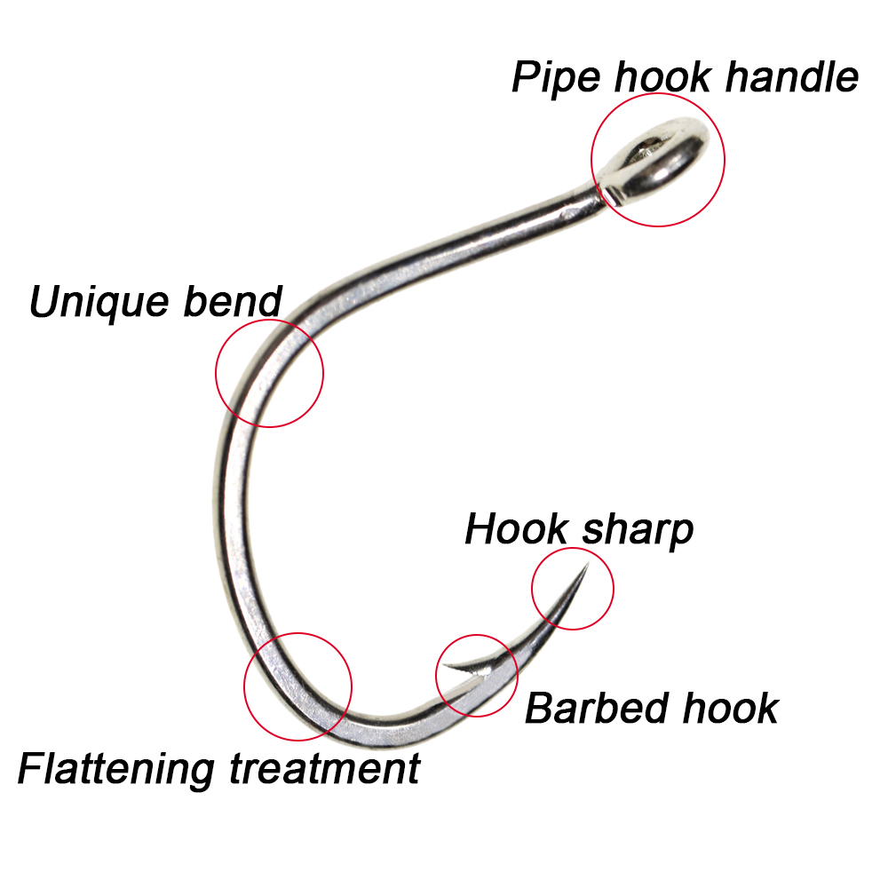ICERIO 10PCS Matte Tin Coating - Fishing Hook Offset review and price