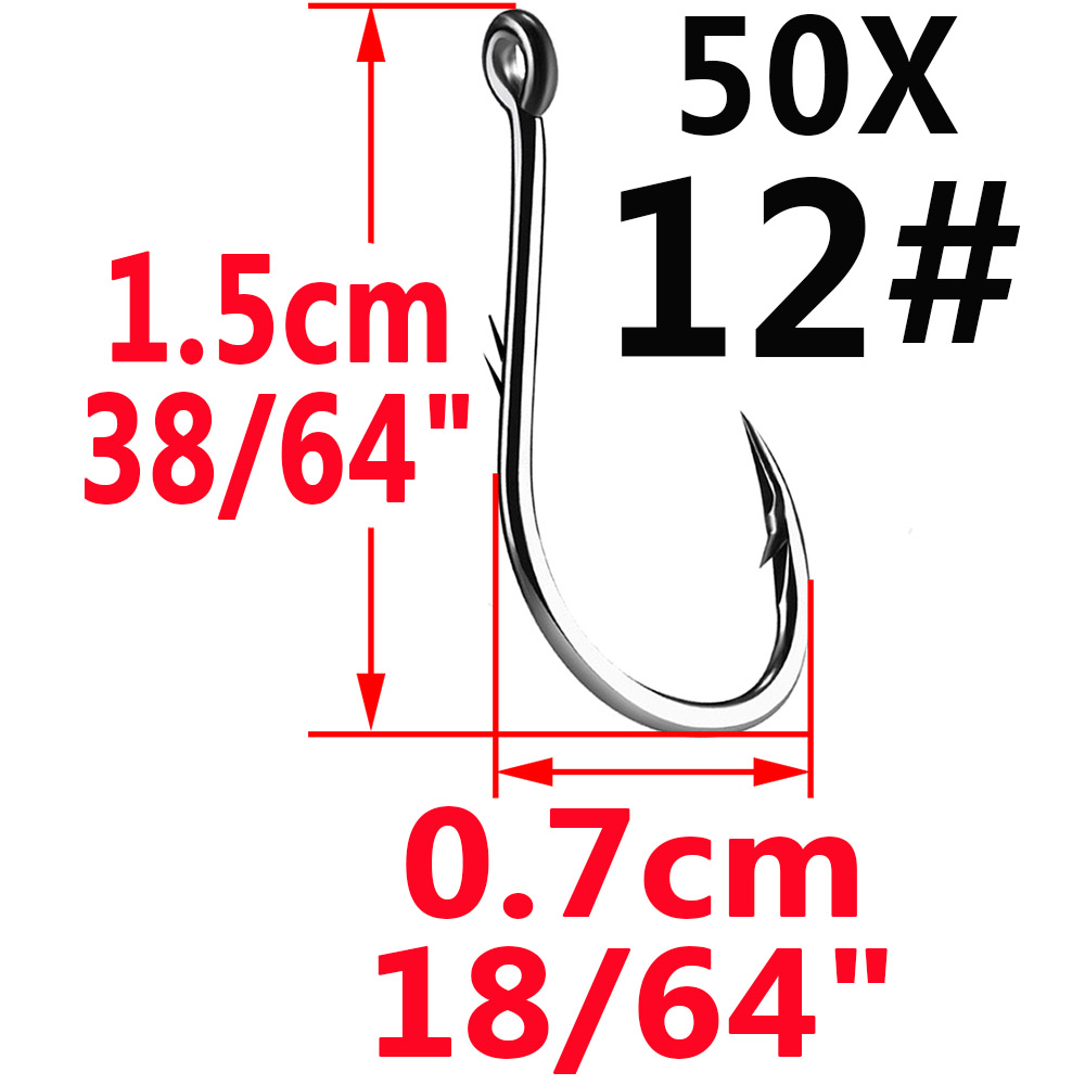50pcs Iseama Circle Carp Eyed  - Fishing Hook Circle review and price
