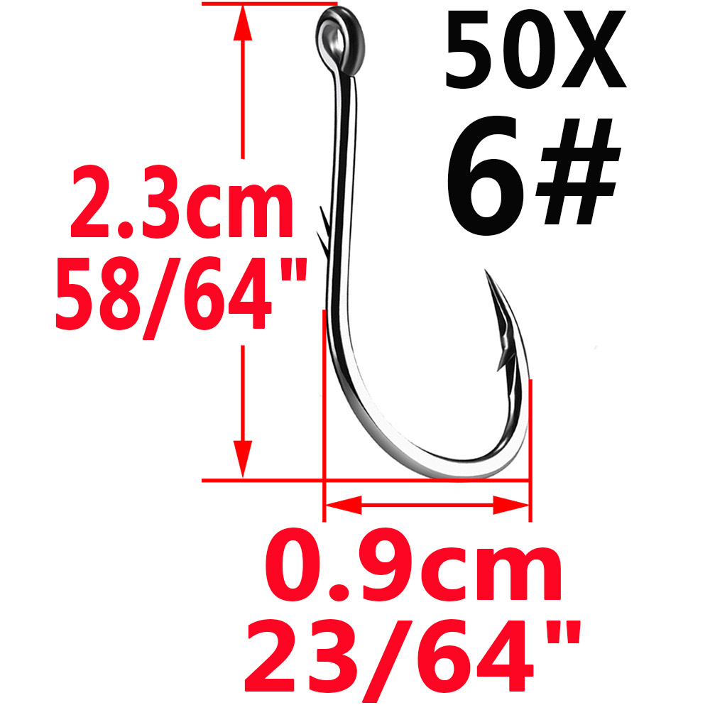 50pcs Iseama Circle Carp Eyed  - Fishing Hook Circle review and price