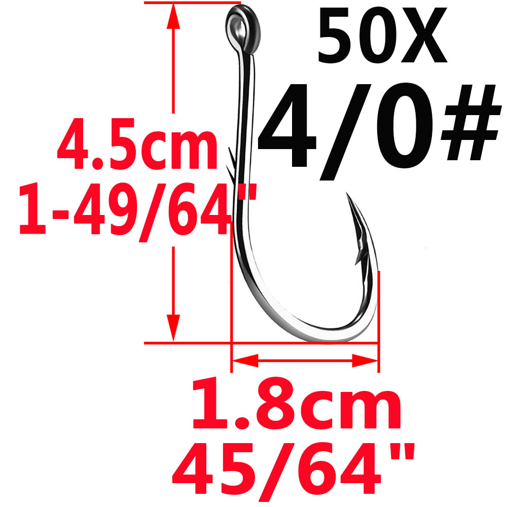 50pcs Iseama Circle Carp Eyed  - Fishing Hook Circle review and price