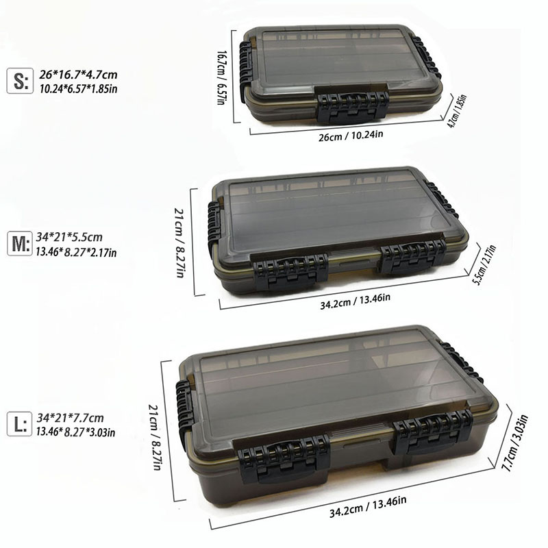 Waterproof Fishing Tackle Box  - Fishing Hook Size review and price