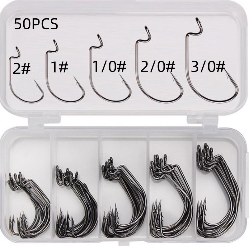 50Pcs/Box High Carbon Steel Fi - Fishing Hook Box review and price
