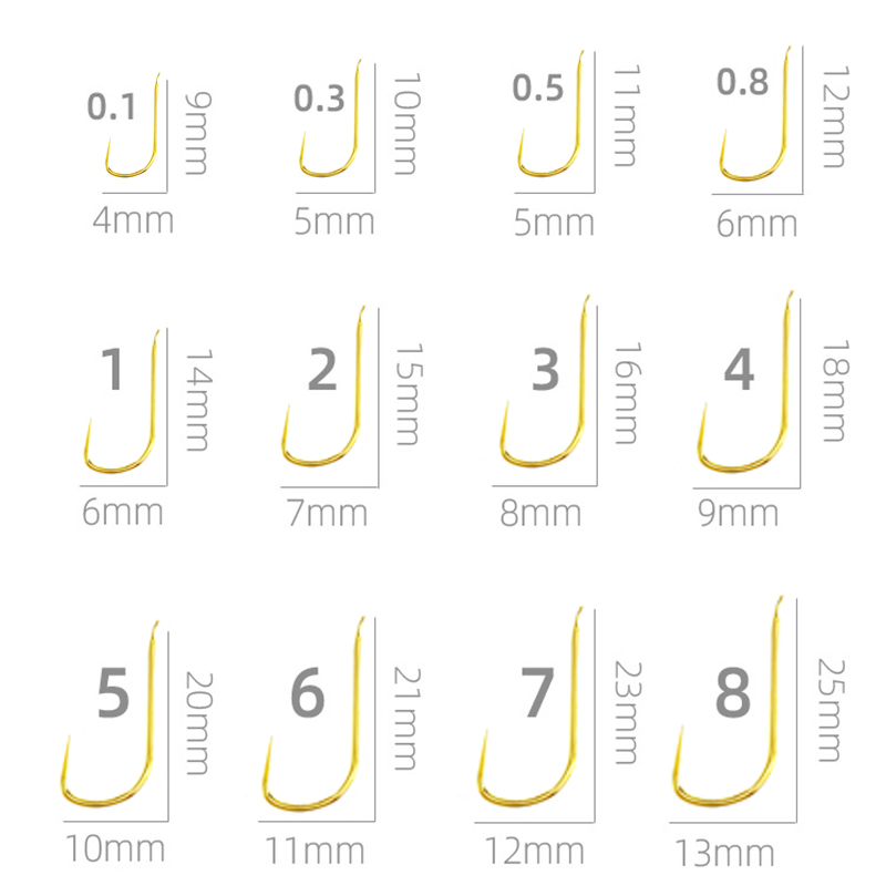 100 Pieces Shinkanto Barbless  - Fishing Hook Size review and price