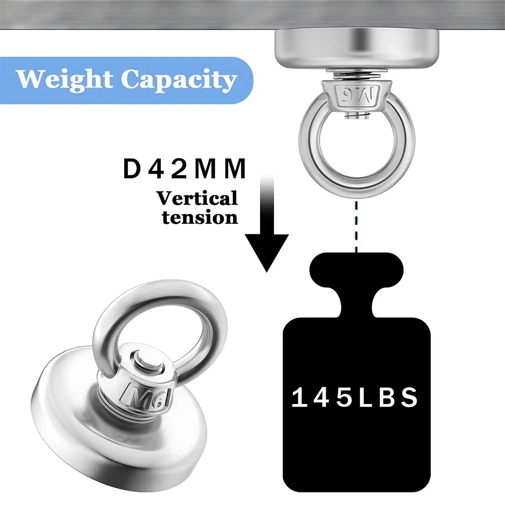 D16~D42mm Super Strong Neodymi - Fishing Hook Stainless Steel review and price