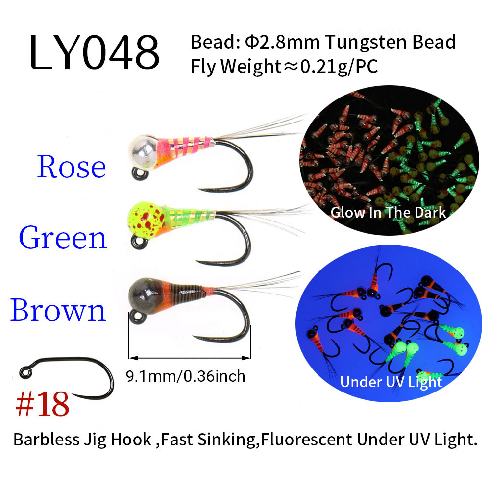 6PCS Fast Sinking Perdigon Eur - Fishing Hook Barbless review and price